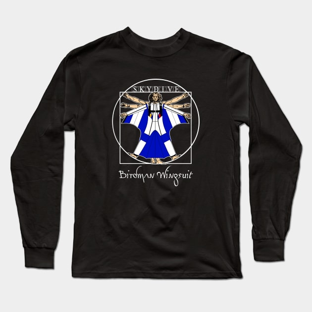 Mod.5 Wingsuit Birdman Skydiving Long Sleeve T-Shirt by parashop